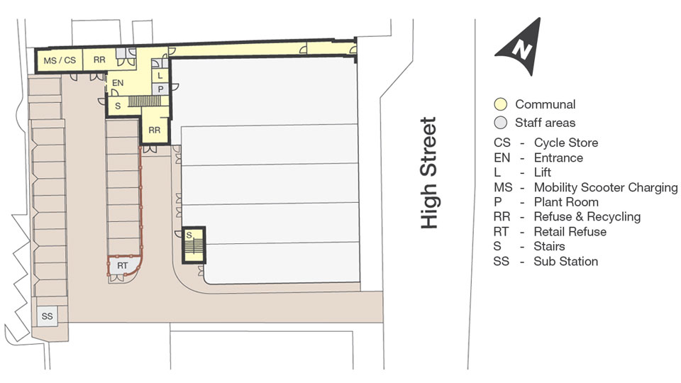 Ground floor site plan